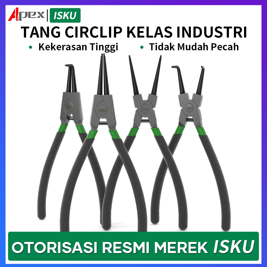 ISKU Tang Ring Snap 7inch Snap Ring Pliers 4 pcs