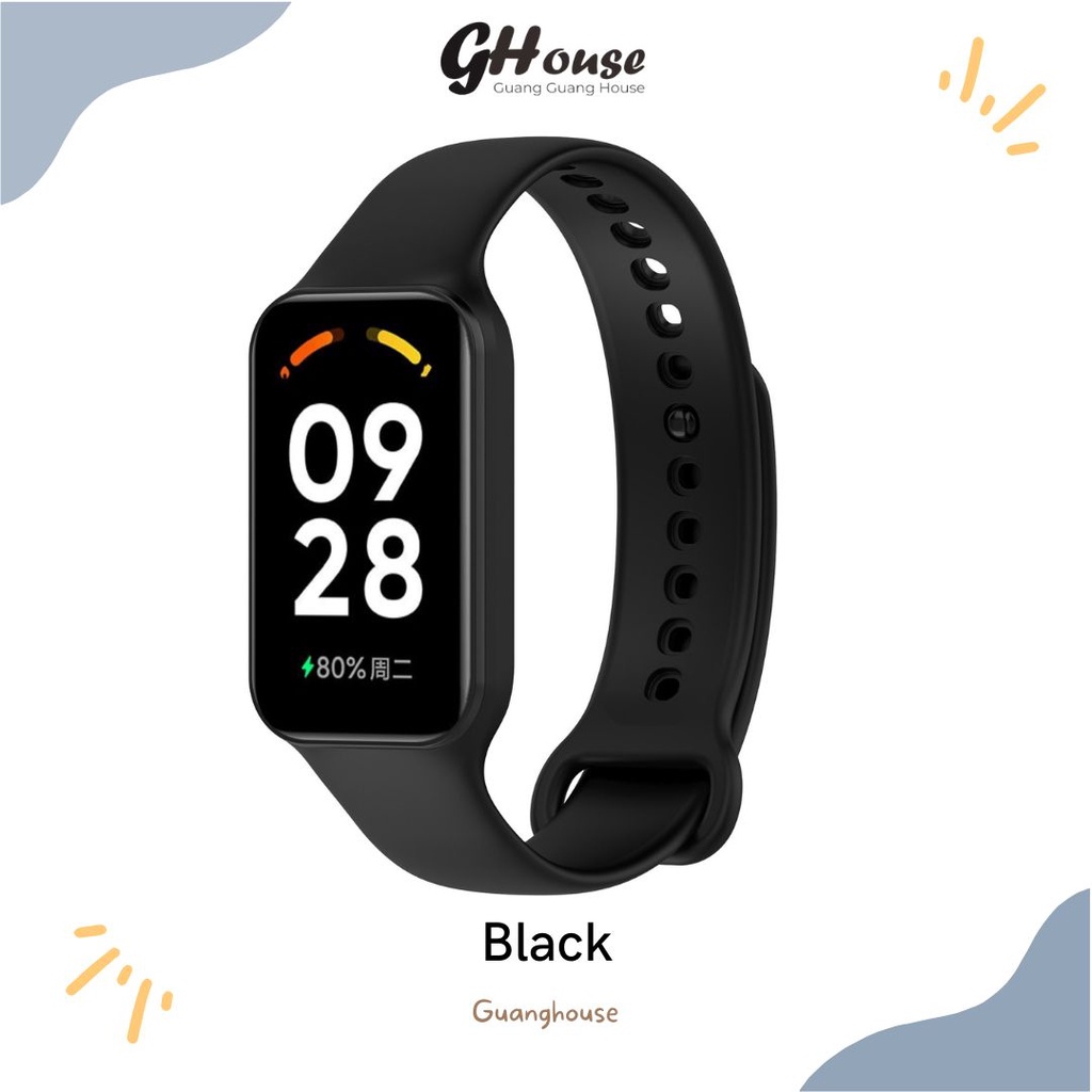 Strap Redmi Smart Band 2 Silicone Tali Pengganti Xiaomi Redmi Band 2 Bahan Silikon Polos Warna