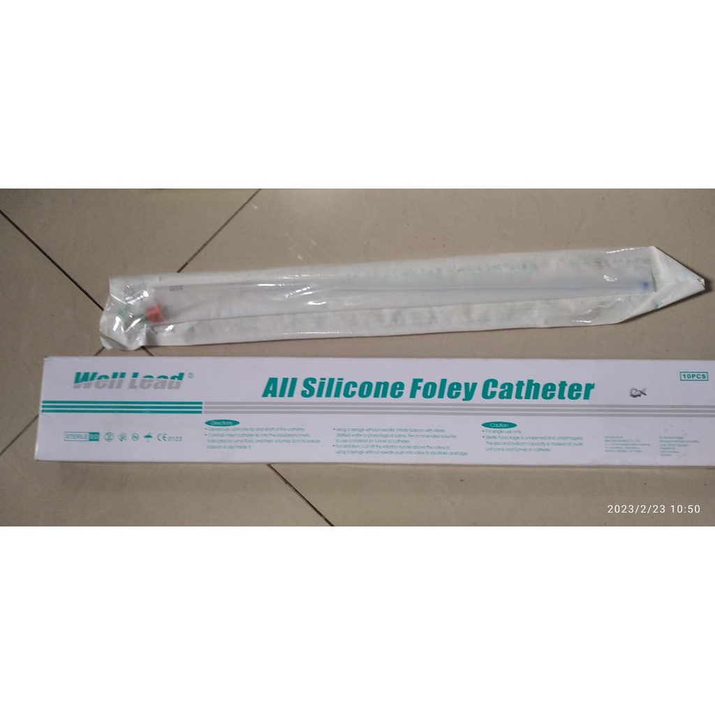 Folley Catheter Silicon Well Lead