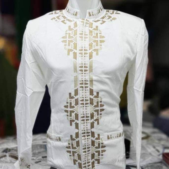 BISA COD Jasko motif semi sutra salafy /BAJU KOKO PRIA/BAJU KOKO DEWASA/BAJU KOKO ANAK/BAJU KOKO LEN