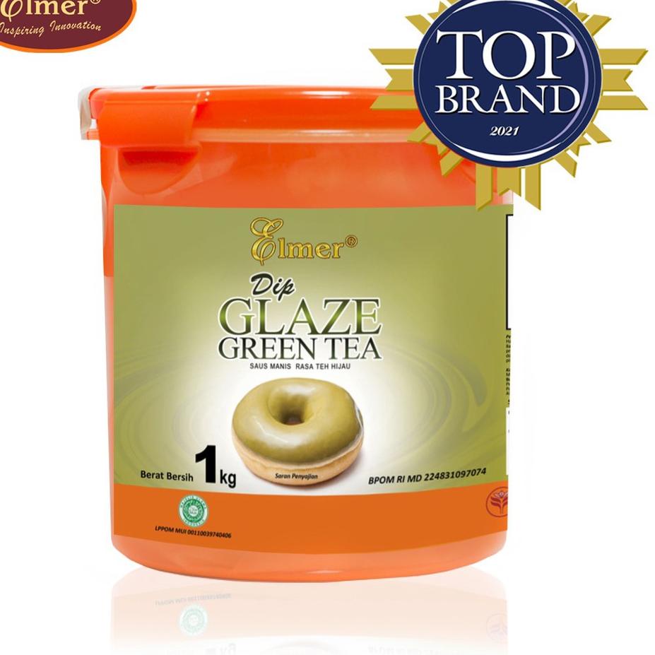 

❄ Elmer Dip Glaze Greentea 1 kg | Topping Donat | Selai Roti ♔
