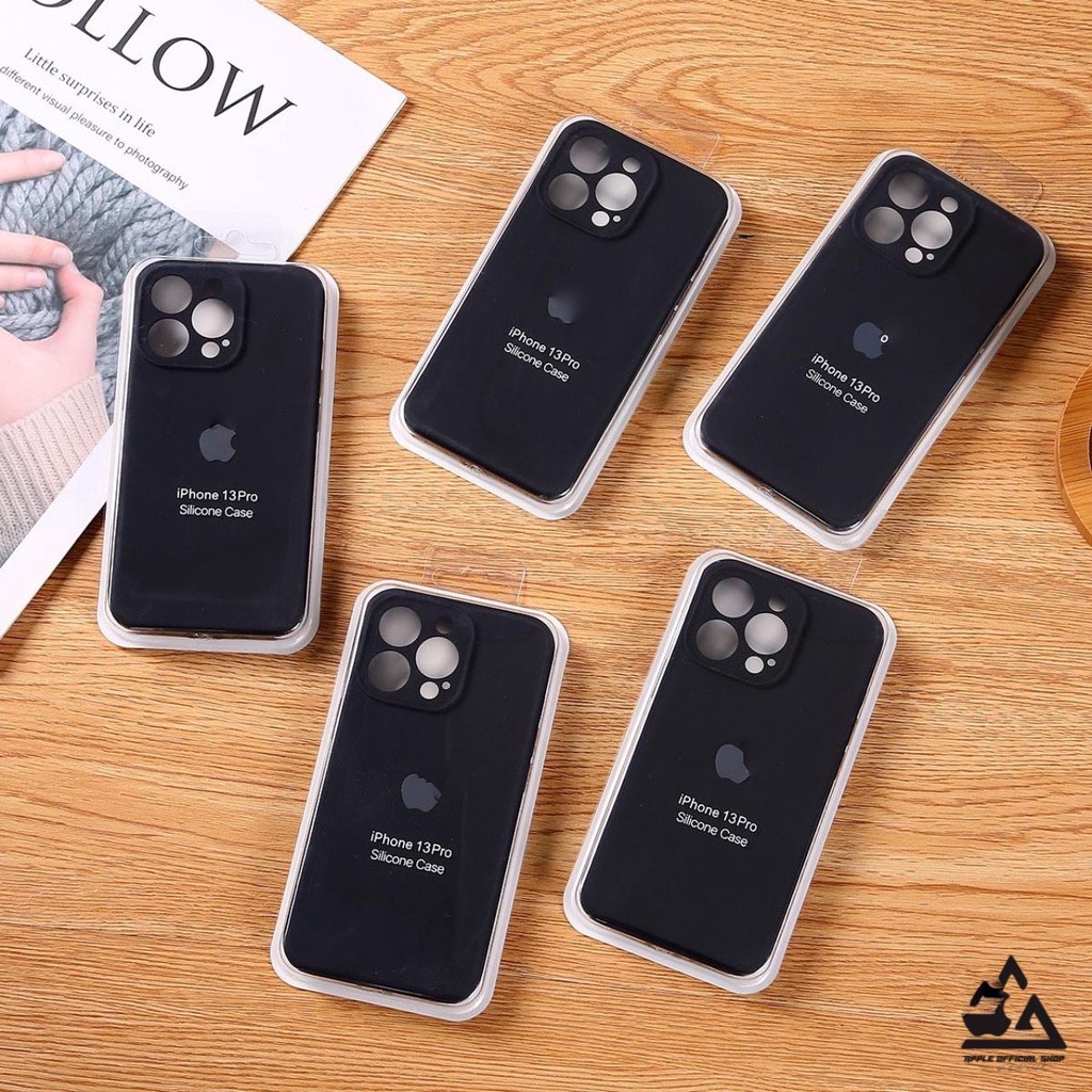 Black Series Silikon Case Rubber Anti Noda 1 : 1 camera protect For iPhone 14 PRO MAX 14 PLUS 13 PRO MAX Mini 12 PRO MAX Mini 11 PRO MAX XR X XS MAX 7 7+ 8 8+ 6 6+ SE 2 SE 3 Hitam Series SOFTCASE SILICONE ANTi NODA CAMERA PROTECTION series