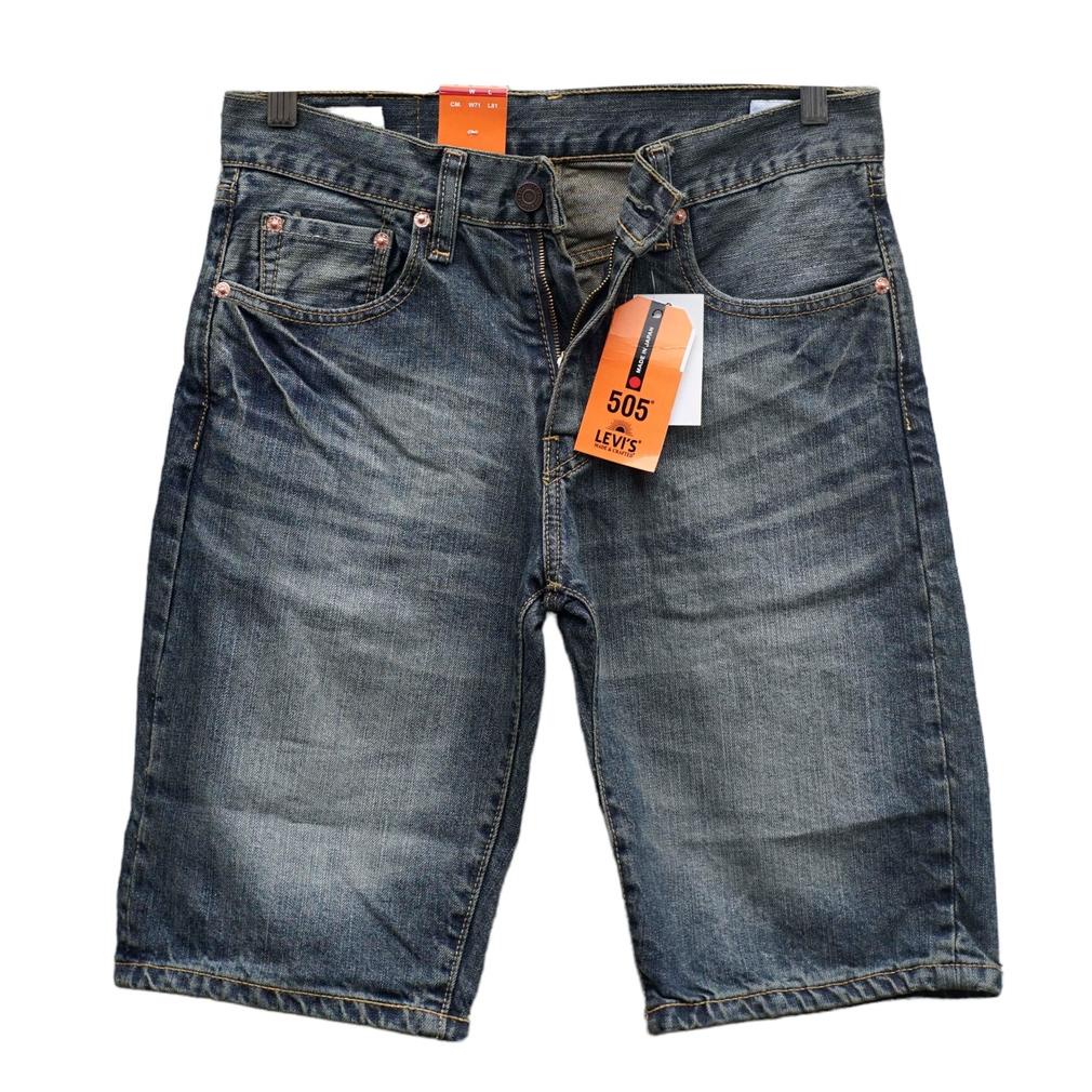 Short Pant Levis 505 - Jeans Pendek Pria - Made in Japan - Lake Blue