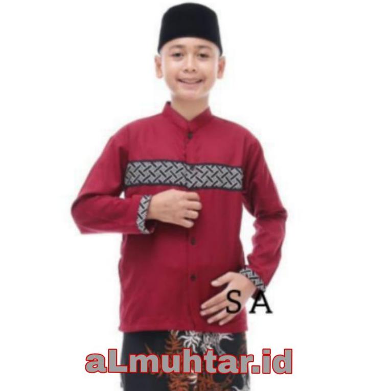 STOK TERBATAS Baju koko anak remaja SD SMP | baju anak | koko anak lengan panjang