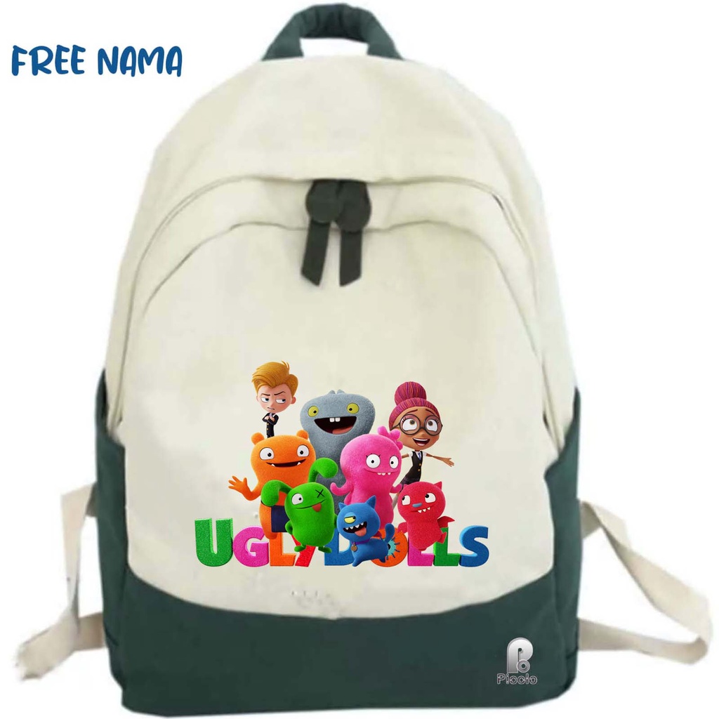 TAS RANSEL BACKPACK ANAK SEKOLAH MOTIF UGLY DOLLS UNISEX (FREE NAMA)