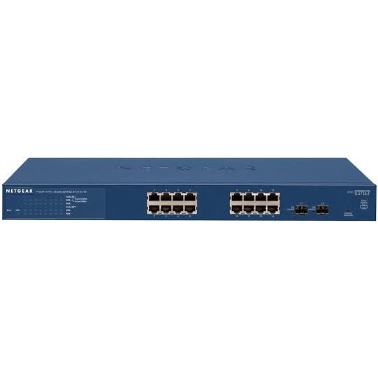 Netgear GS716T 16 Port Gigabit Ethernet Smart Switch with 2 SFP Ports