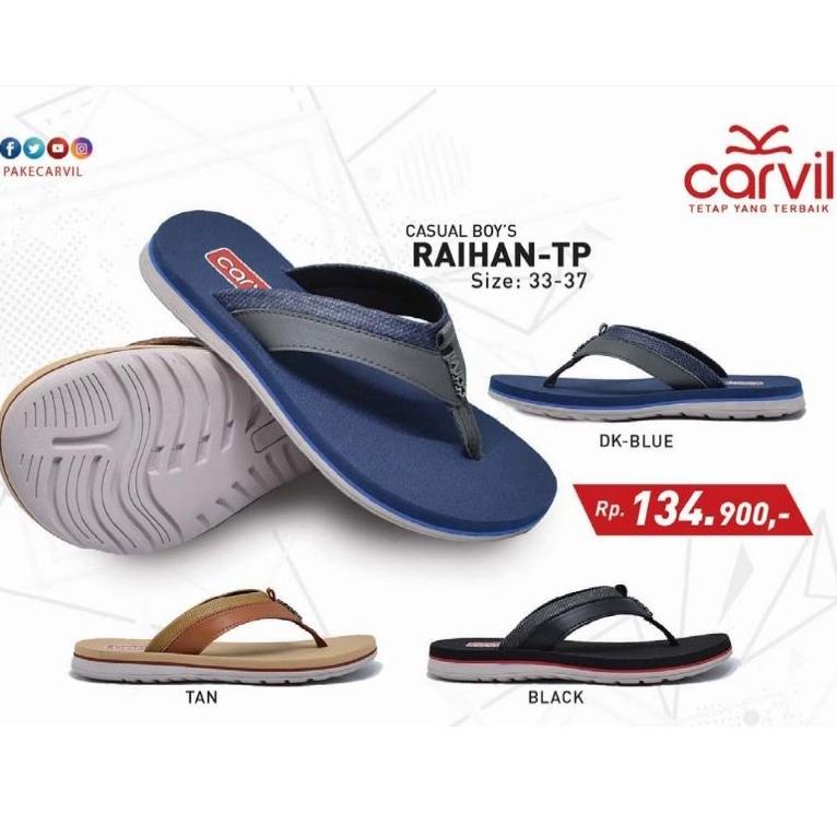 HARGA SPESIAL CARVIL RAIHAN-TP | SANDAL CASUAL ANAK/REMAJA ORIGINAL 100%