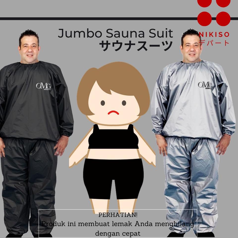 Terdepan Jaket Sauna Olahraga Sauna Suit Jumbo Baju Sauna Pembakar Lemak Jumbo Jas Mantel Olahraga P
