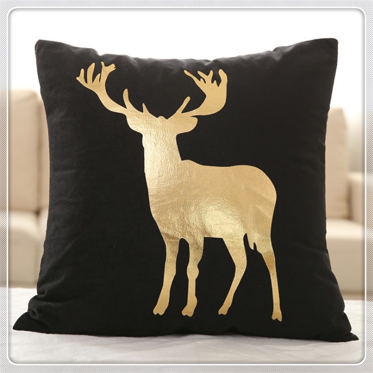 Black Series Pillow Cushion Cover / Sarung Tutup Bantal Sofa Berudru Motif Modern Minimalis