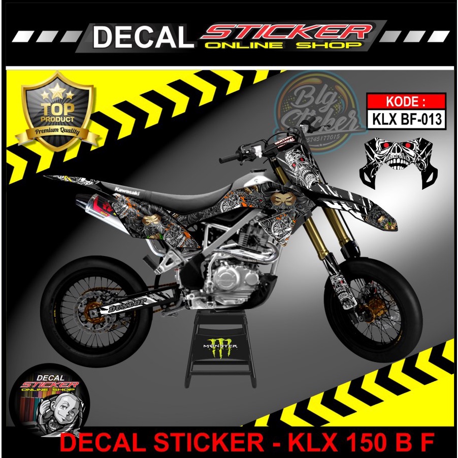STIKER KLX BF 150 MOTIF KEREN