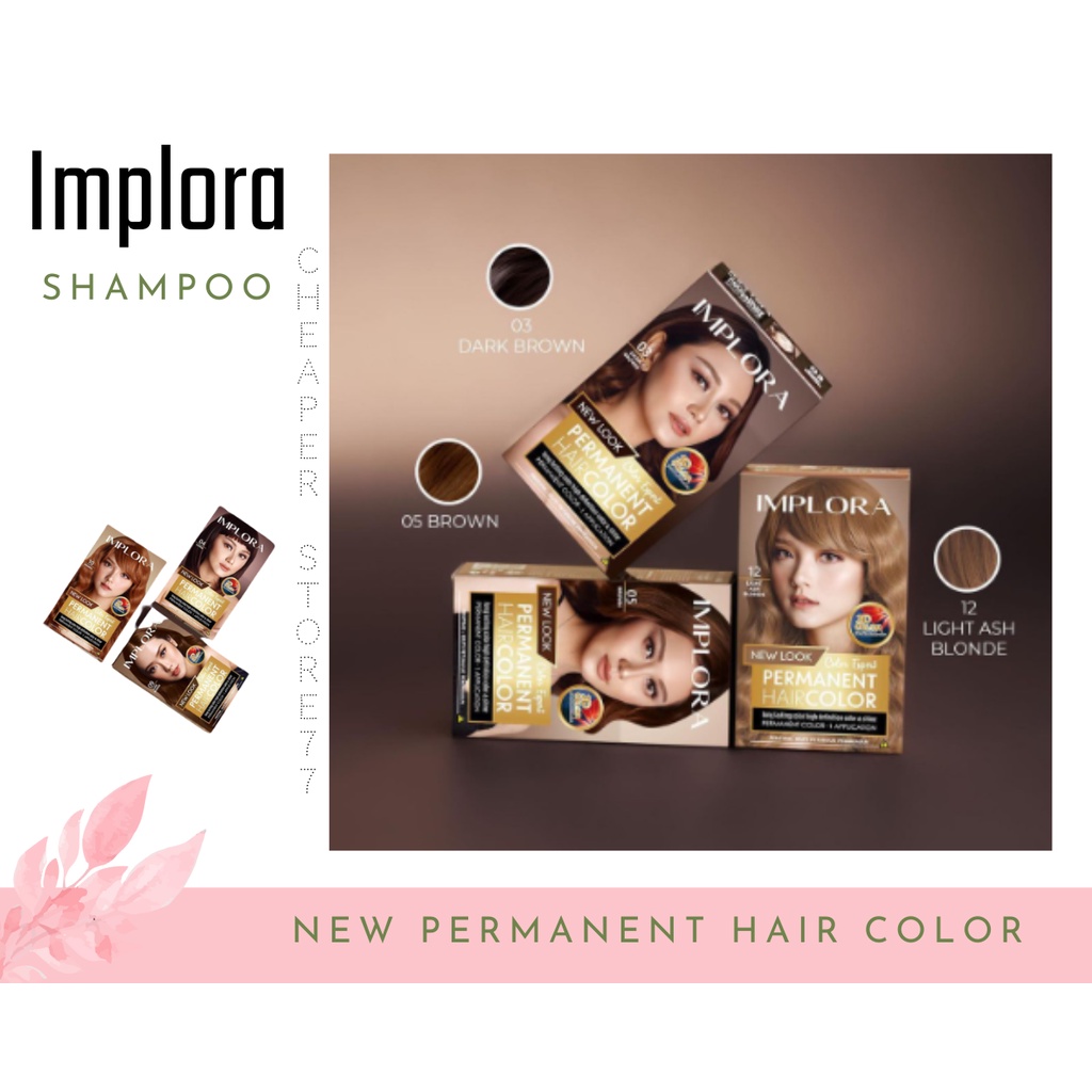 IMPLORA - Permanent Hair Color - Cat Rambut Permanen