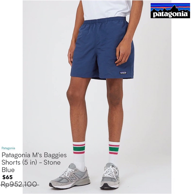 Patagonia Mens Baggies Shorts (Stone Blue)o