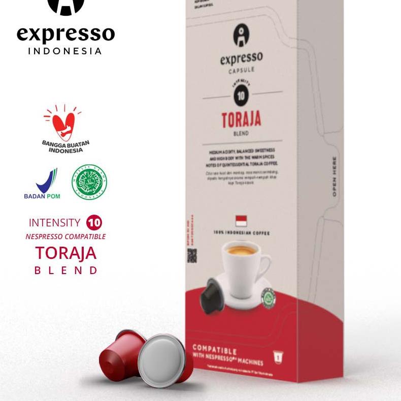 

♥ Expresso Indonesia - Reguler Capsule - Nespresso Compatible - Toraja Blend ❄