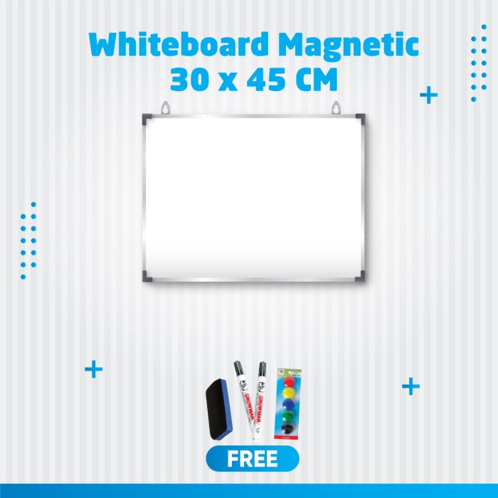 

Whiteboard / Papan tulis magnetic uk 30x45 cm