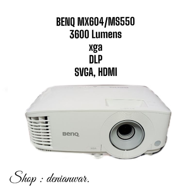 proyektor bekas BenQ mx604. 3600 lumens. xga terang tajam