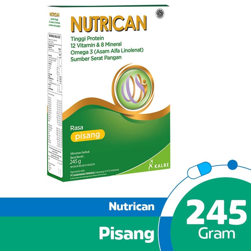 

♘ Nutrican Pisang 245gr - Tinggi Energi dan Protein ➮