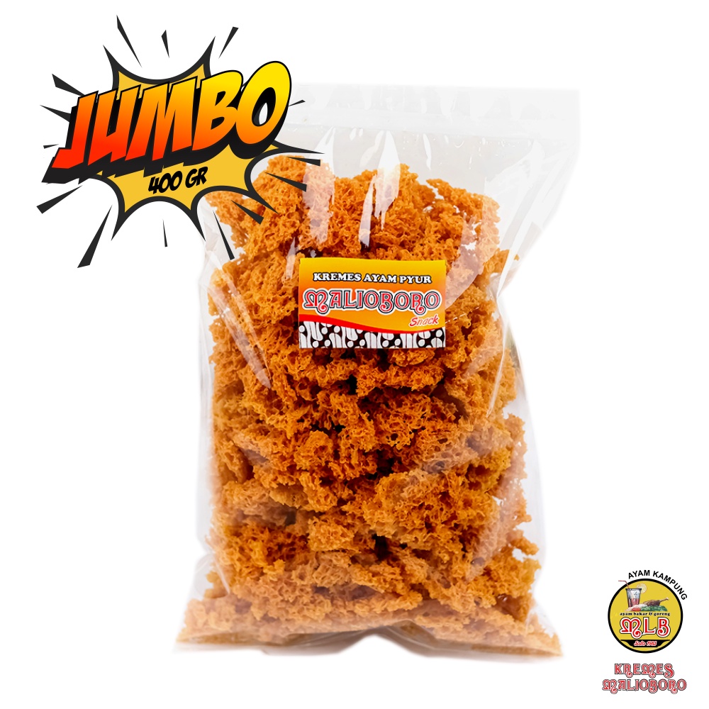 

[JUMBO] Kremes Ayam Malioboro Original Ukuran Jumbo Lebih Puas Lebih Hemat 400 Gram