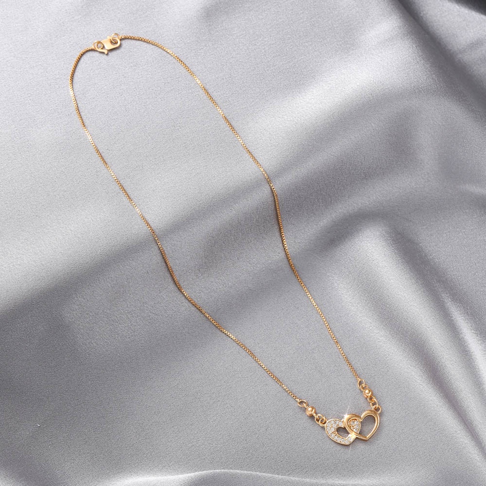 D.G.C✨Kalung Titanium Wanita Anti Karat Fashion Korean Style Kalung Emas Muda Liontin Anti Luntur Aksesoris Hijab Perhiasan Kalung Dewasa Murah D013