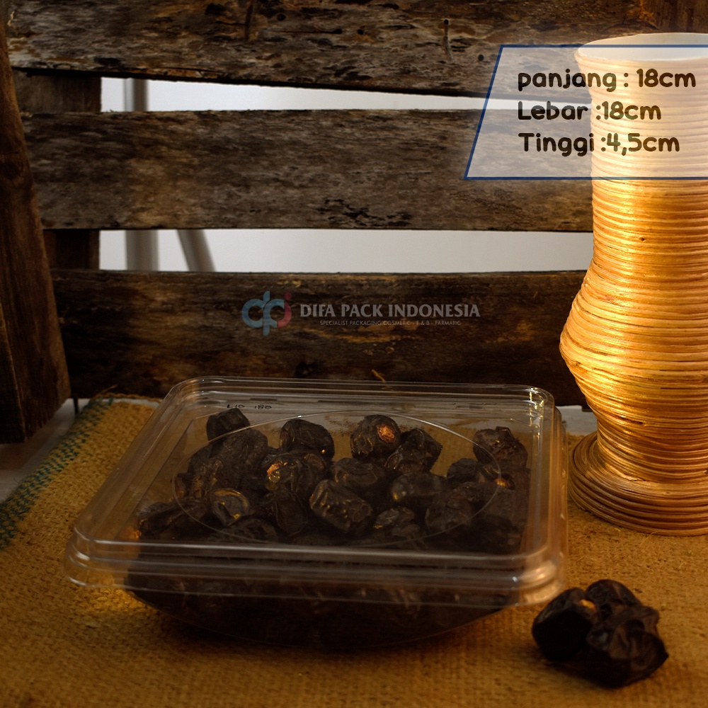 Mika buah / tray salad atau mika salad buah / mika tray 180x45.