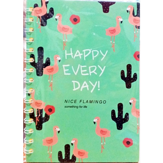 

[Alx] Notebook ring lucu A5 happy everyday