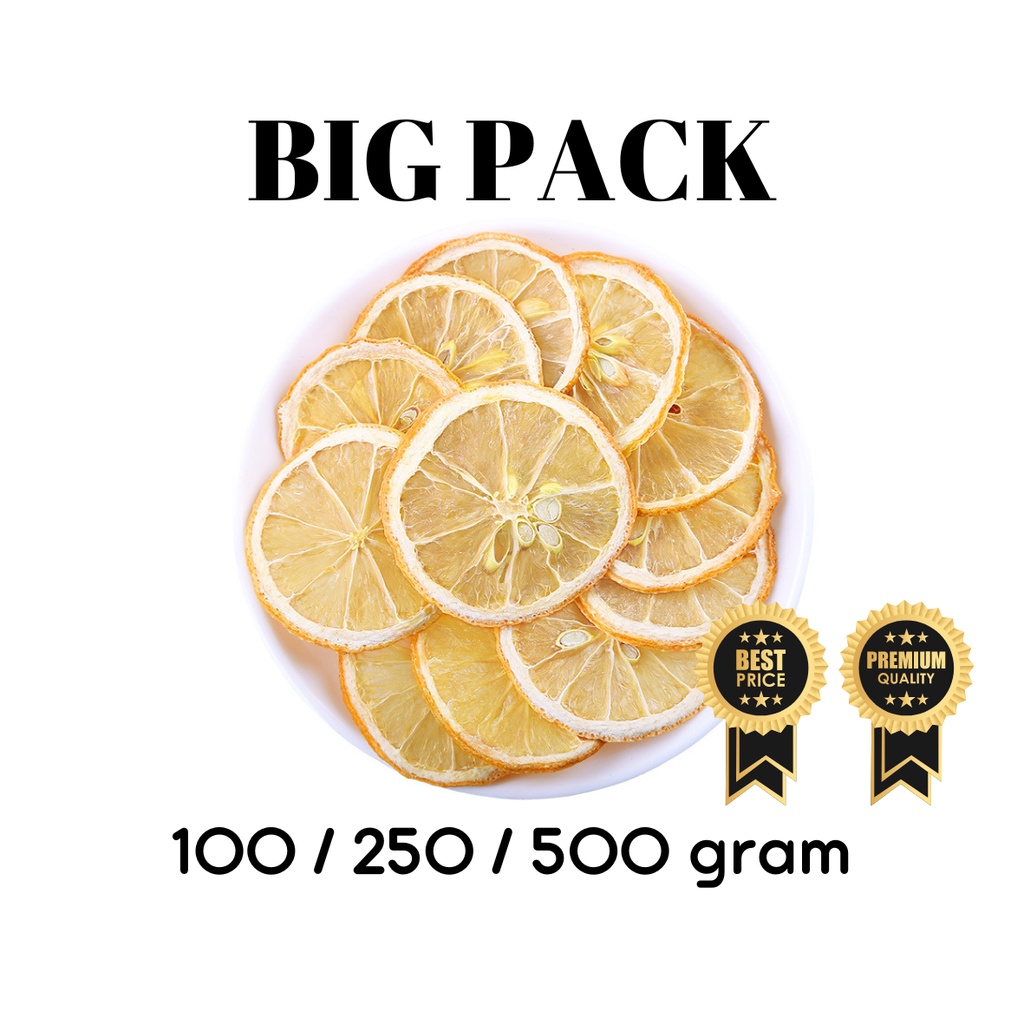 

Bigpack Grosir - Dehidration Processs Lemon Dried Slice / Lemon Kering Iris 100g, 250g, 500g