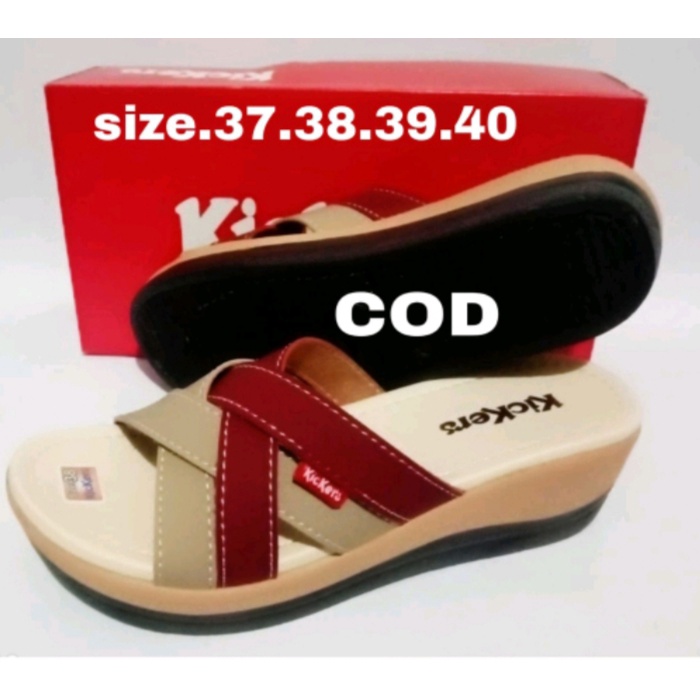 Invincible Kickers Wedges Wanita Sandal Wanita Pesta Sandal Wanita Terbaru