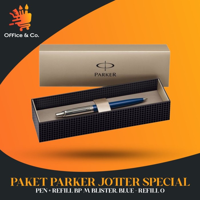 

PAKET Parker Jotter Special Pen + Refill BP M Blister, Blue - Refill O