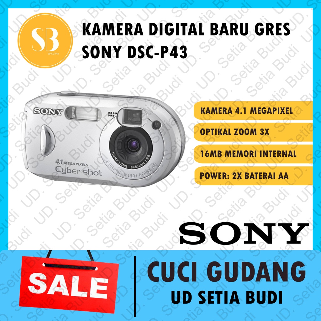 Kamera Digital Sony Cybershot DSC-P43 Baru