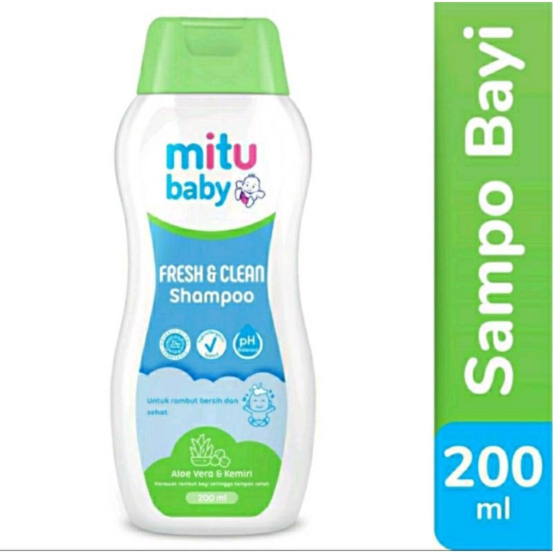 Mitu Baby Fresh &amp; Clean Shampoo 200ml