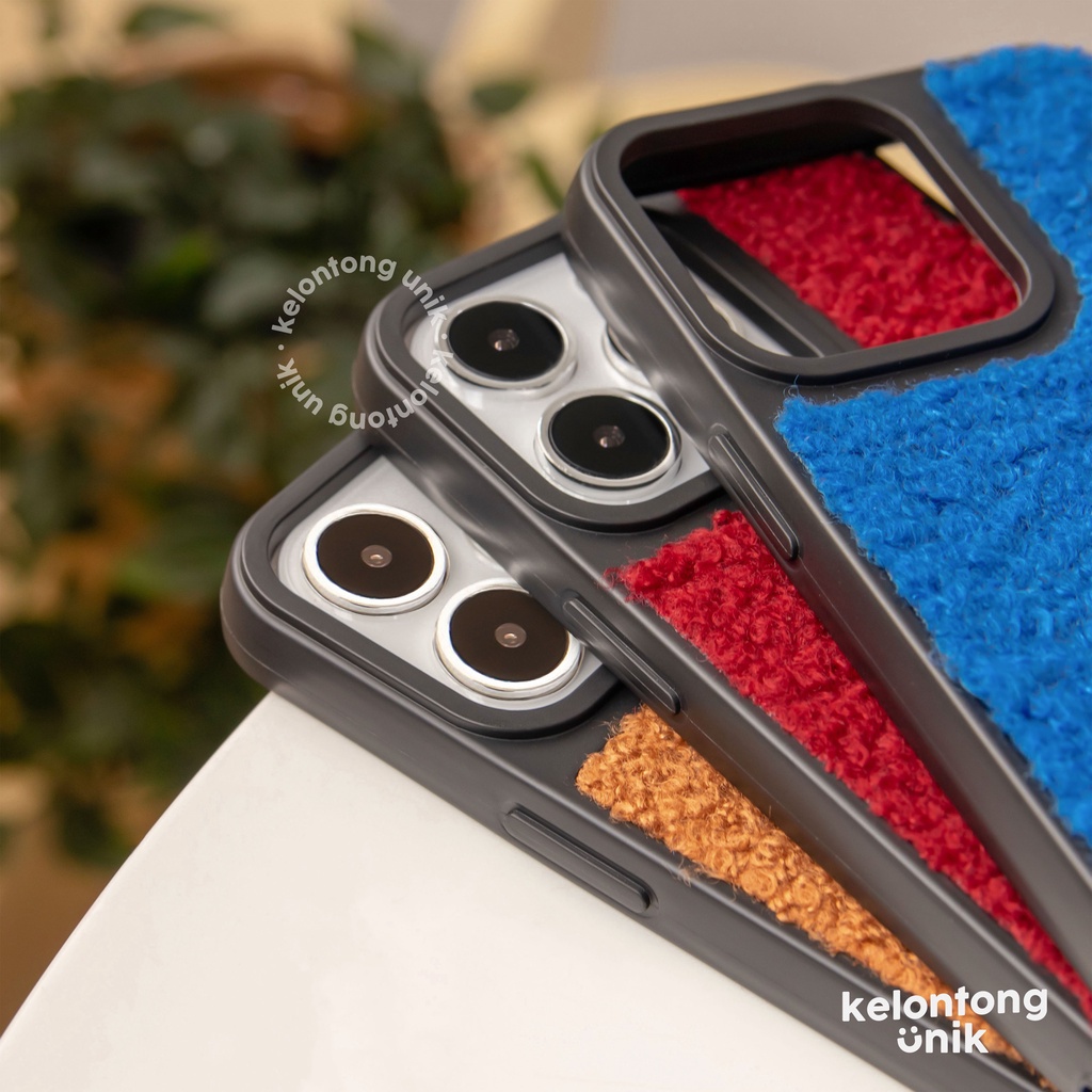 (Seri 1) For iPhone - Basic Wool Case/ Soft Case Bulu-Bulu