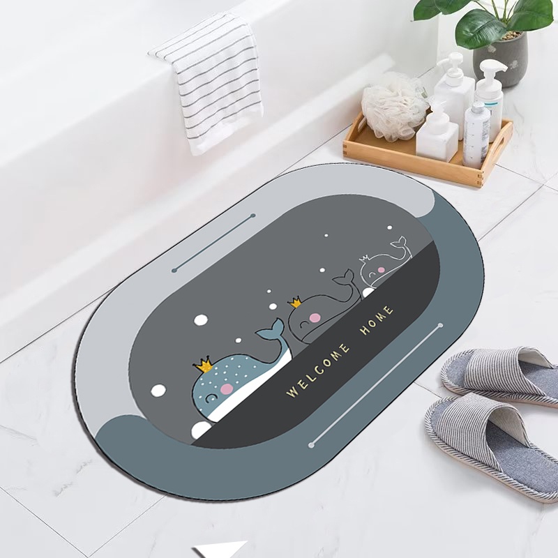Lodoestar COD - Keset Bentuk Oval- Keset Kamar Tidur Anti Bakteri Kualitas Premium Import - XDD2