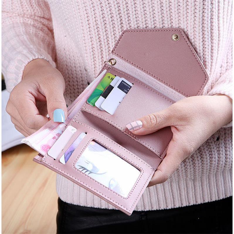 FYGALERY FYDP018 Dompet Lipat Petak Wanita Woman Purse Wallet Polos Mini Murah