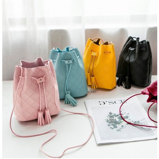 FYGALERY FYG1252 Tas Selempang Bag Bucket Cute Tas Fashion Wanita Murah