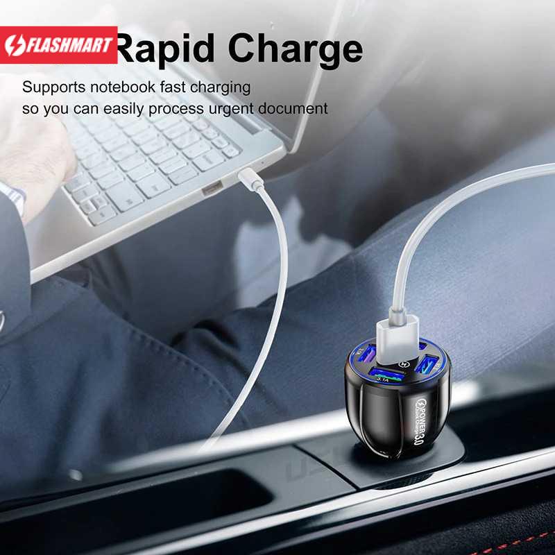 Flashmart Car Charger Mobil USB 5 Port QC 3.0 15A - BK-359