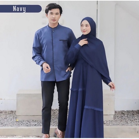 Baju Couple Lebaran Pasangan Remaja Suami Istri Terbaru 2023 Dress Muslim Wanita Remaja Couple Andar