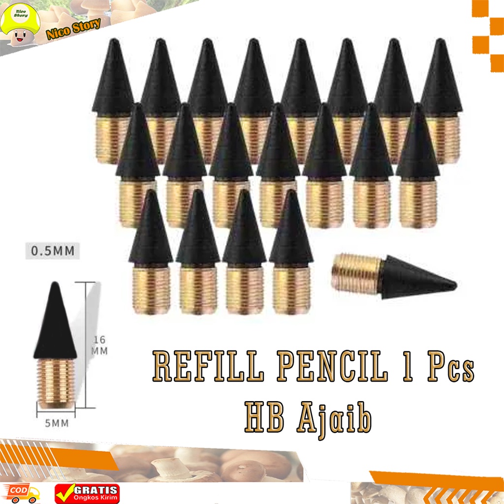 (NCS) PENSIL / REFILL PENCIL 1 Pcs Isi Ulang / Pensil Magic HB Warna Warni Macaron Unlimited Tanpa Rautan Awet Tidak Bisa Habis Eternal Tidak Perlu Diraut