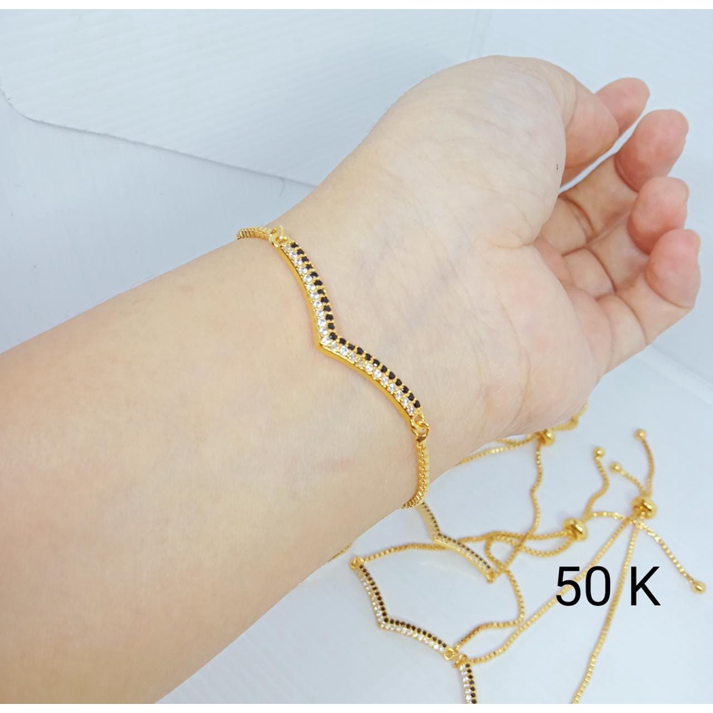 GELANG FUJI  PERHIASAN IMITASI LAPIS EMAS