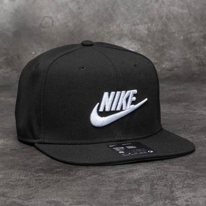 Topi Nike Futura Pro Snapback Cap Hat Black Pine Green ORIGINAL