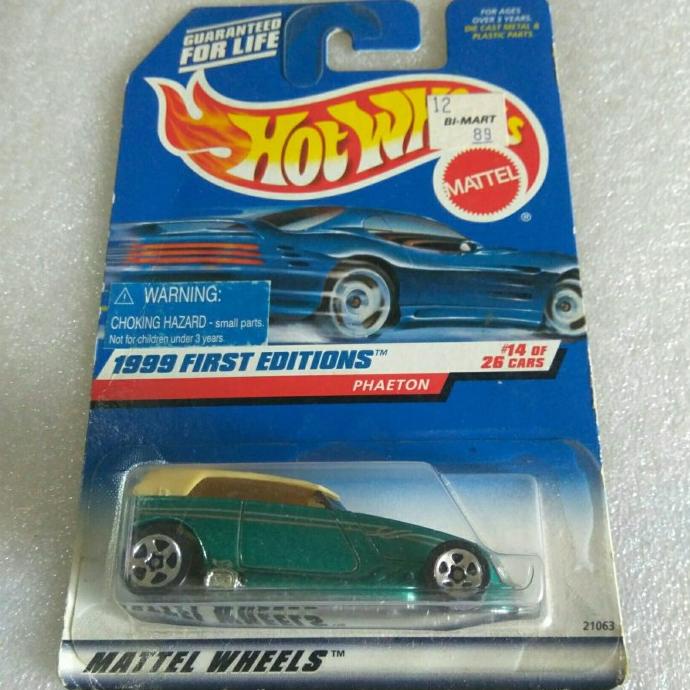 HOT WHEELS PHAETON. 1930 FORD PHAETON 2-DOOR. 1999 FIRST EDITIONS.