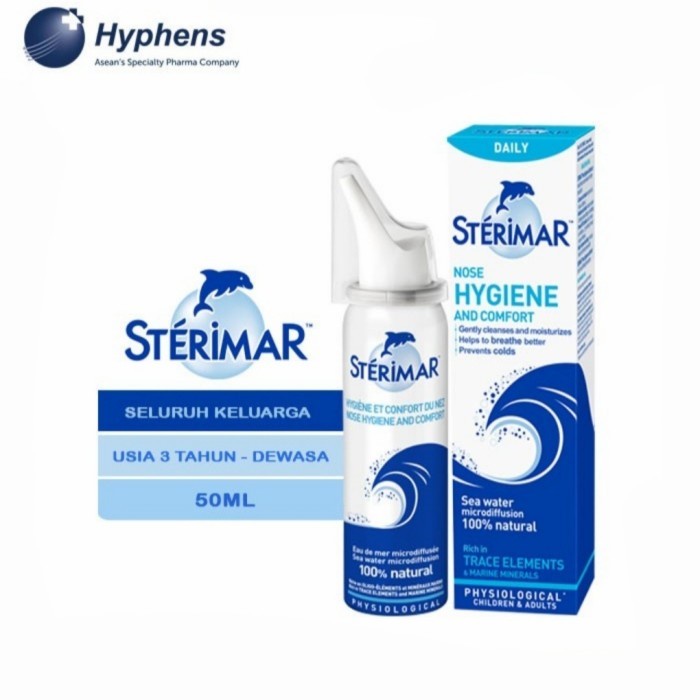 Sterimar Nasal Hygiene 50 ml Daily Nasal Hygiene Semprot Hidung Anak Dewasa