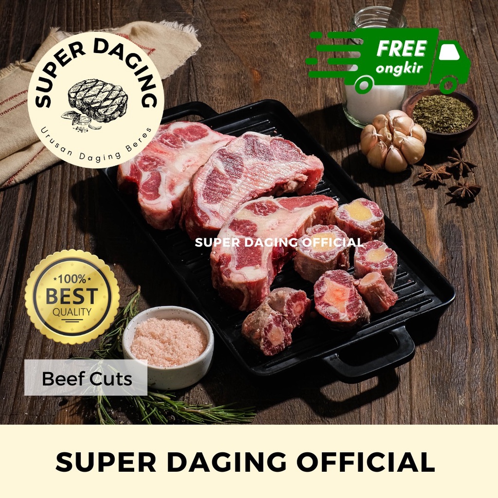 

Buntut Sapi Lokal 500g - Super Daging Palembang
