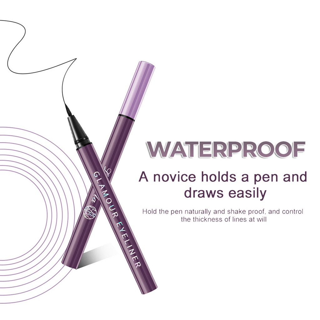 Lameila eyeliner Glamour purple eyeliner spidol pencil smart charm 824 waterproof anti air dan keringat