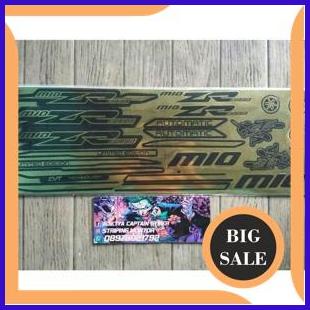 perkakas Lis Striping Sticker Variasi Mio Sporty - Mio Zr Gold Hitam 140ZZ3