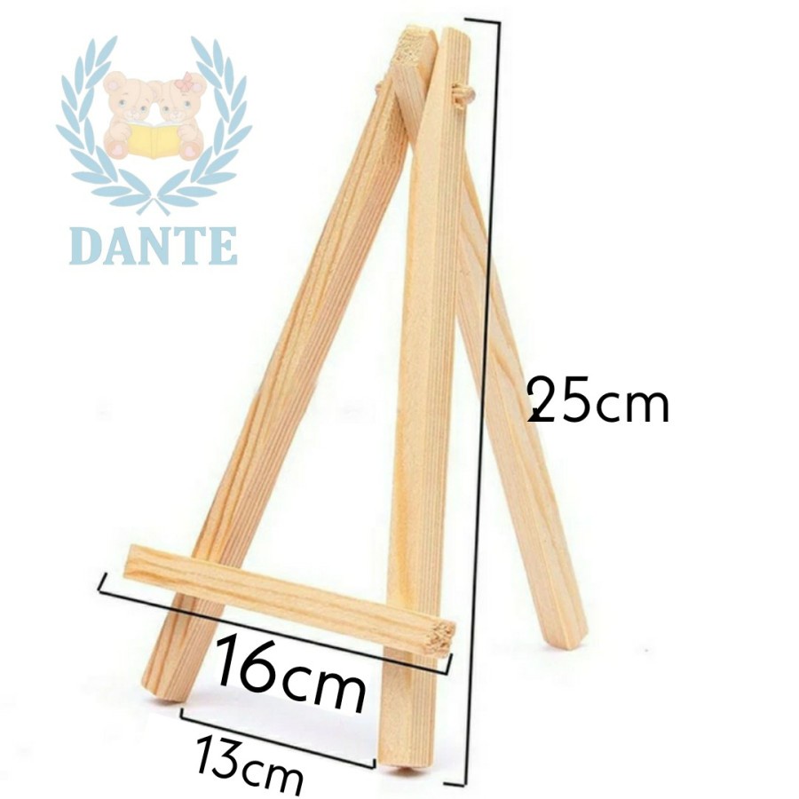 

Wooden Easel Tripod Stand Kayu Photo Lukis 25cm