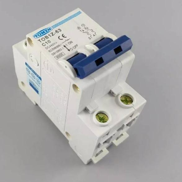 ☜ MCB DC 2 P 10A DC 440 V Sirkuit breaker MCB C curve ✫