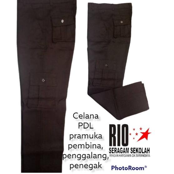 ۩ CELANA PRAMUKA PDL PEMBINA PENEGAK RIO LAKI2 PANJANG KANTONG 6 buah BAHAN RAPILO RAFILO GABARDINE,
