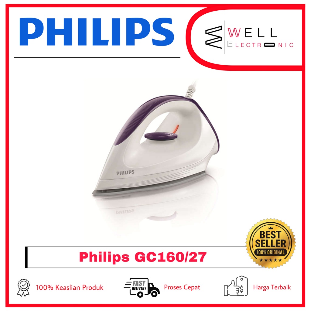 SETRIKA PHILIPS GC160/27 AFFINIA ORIGINAL GC 160 - GARANSI RESMI