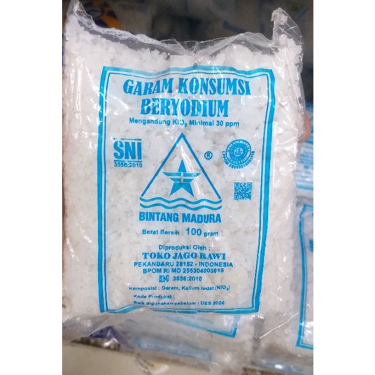 

KZ - garam kasar konsumsi beryodium 100g HALAL, SNI