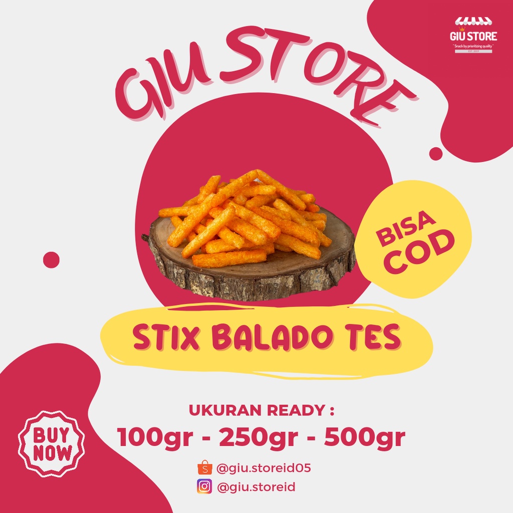 

STIX TES BALADO & KEJU @250GR & 1/2KG