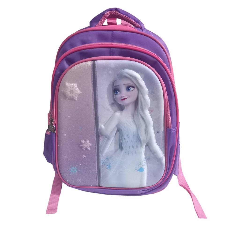 Tas Ransel Anak Perempuan Gambar 3D Timbul Berkualita Import Karakter Frozen Hadiah ulang tahun anak lucu